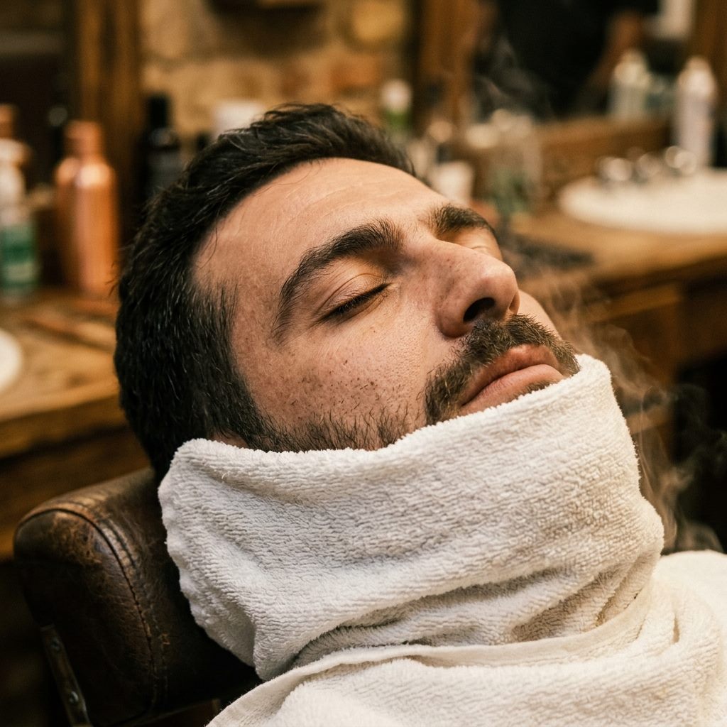 Hot-towel shave